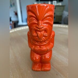 Tiki Hut Party Cove Tiki Mug Orange Glaze
Design by Squid Made by Tiki Farm